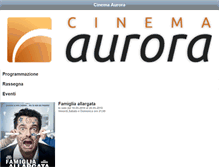 Tablet Screenshot of cinemaaurorasavigliano.it